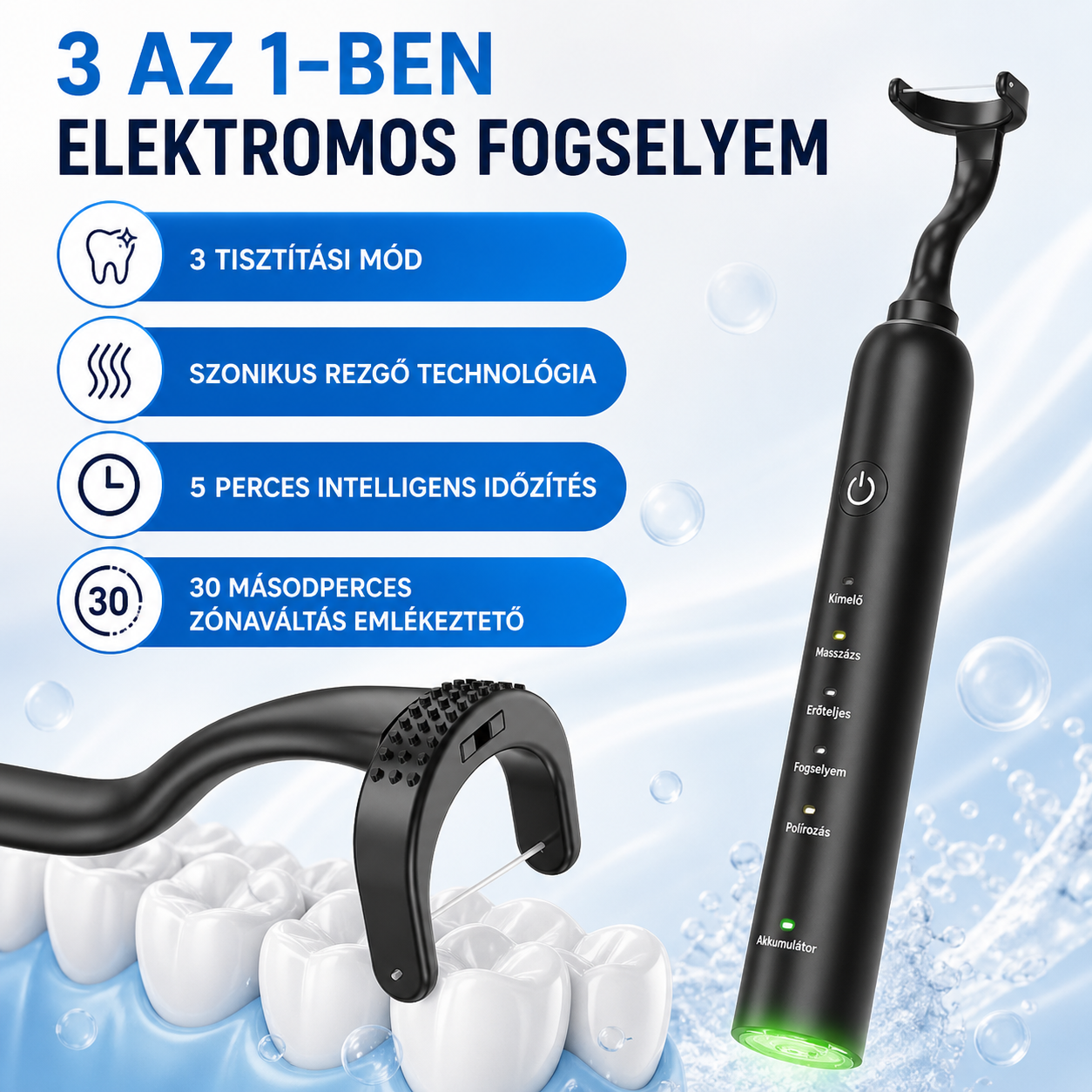 ProClean™ - 3in1 Elektromos szájápoló eszköz