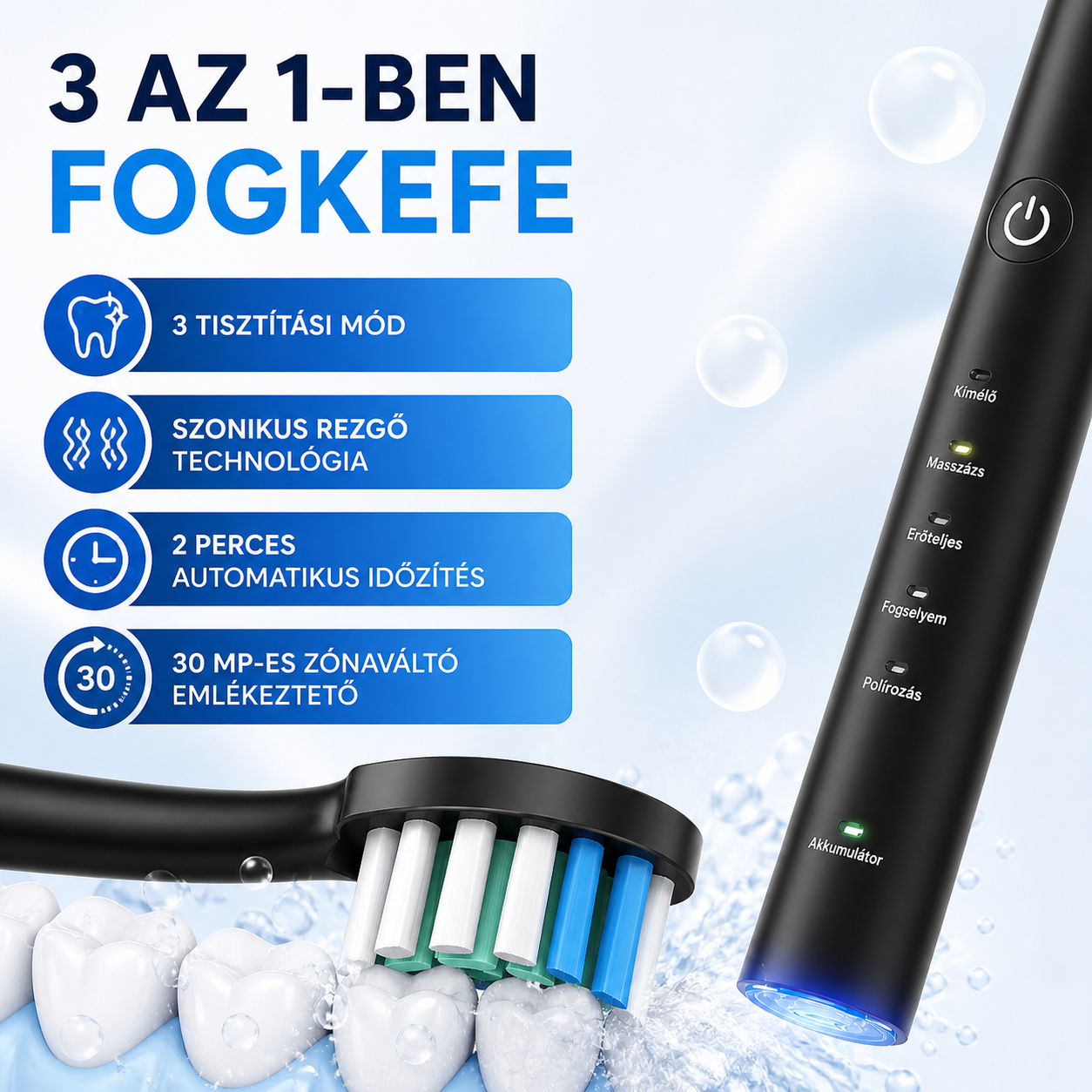 ProClean™ - 3in1 Elektromos szájápoló eszköz